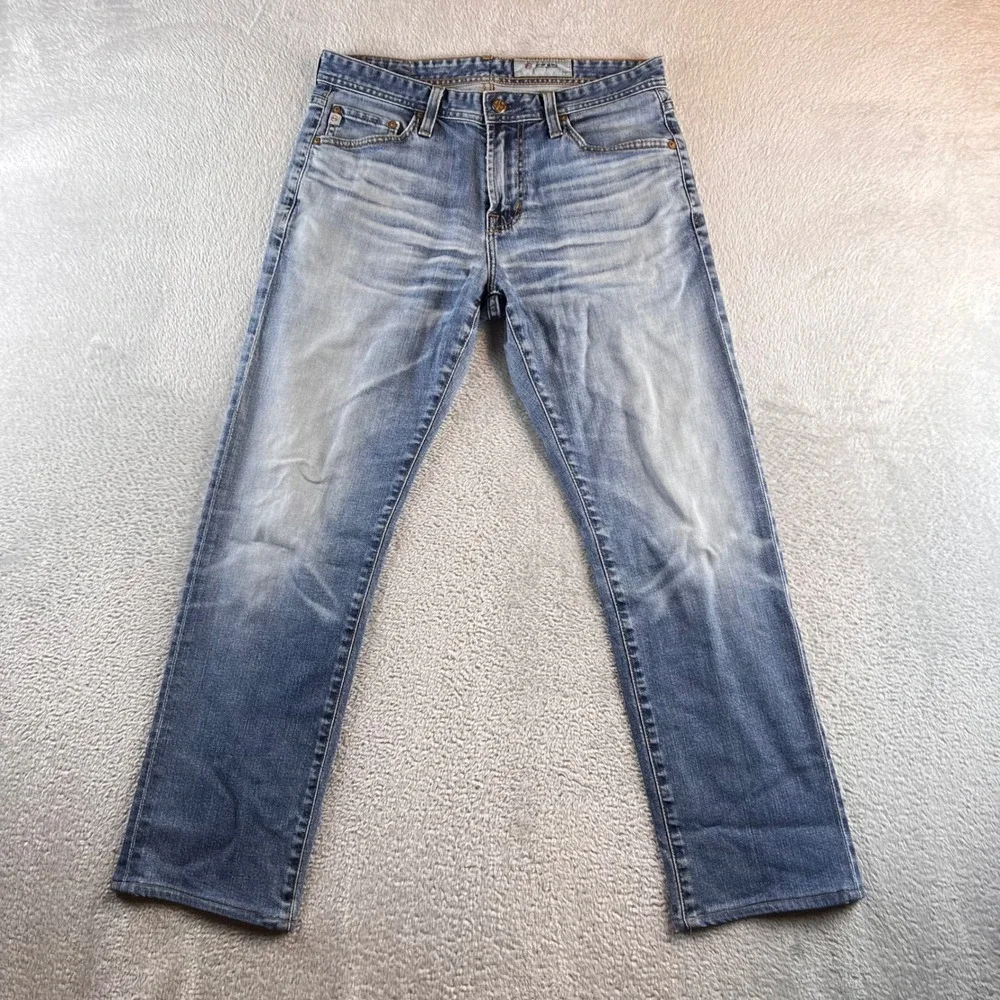 AG Adriano Goldschmied AG-ed Denim Straight Jeans Blue 1174CAL-10Y-TBS 31x28